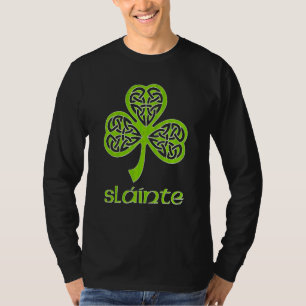 Sláinte keltischer Knoten C St. Patrick's Day Gäli T-Shirt