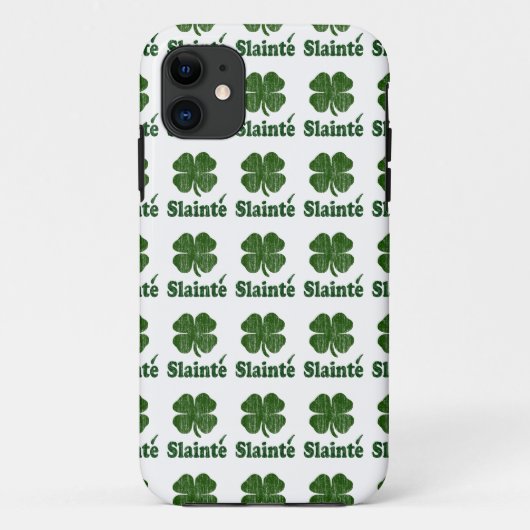 Slainte Kleeblatt Case-Mate iPhone Hülle (Rückseite)