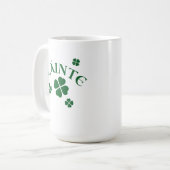 Slainte, Kleeblatt, Irish St. Patrick's Lucky Gree Kaffeetasse (Vorderseite Links)