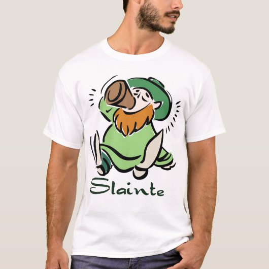 Slainte leprechaun T-Shirt (Vorderseite)