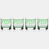 Sláinte Lucky Irish Shamrocks Design Personalized Whiskyglas (Links)