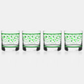 Sláinte Lucky Irish Shamrocks Design Personalized Whiskyglas (Rechts)