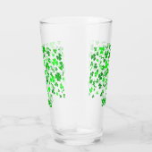 Sláinte Lucky Irish Shamrocks Personalized Pint Glas (Rechts)