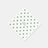 Sláinte Lucky Shot Painterly Clover Irish Wedding Serviette (Ecke)