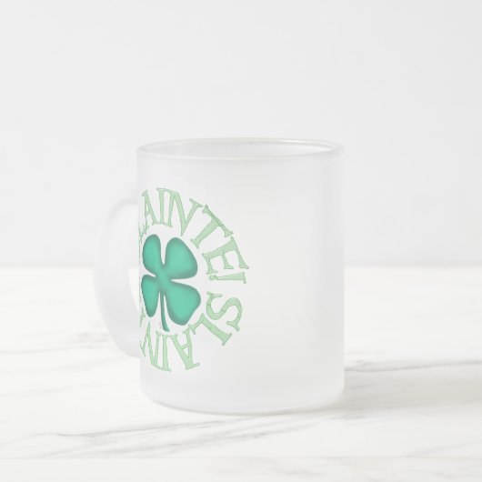 Slainte mattierte Tasse (Vorderseite Links)