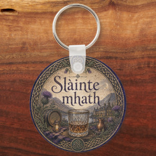 Slàinte mhath Schottische Highland-Romanze Schlüsselanhänger