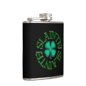 Slainte mit schwarzer Clover-Flasche Flachmann (Rechts)