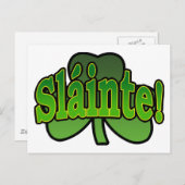 Slainte Postcard Postkarte (Vorne/Hinten)