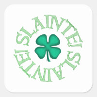 Slainte-Quadrat-Aufkleber
