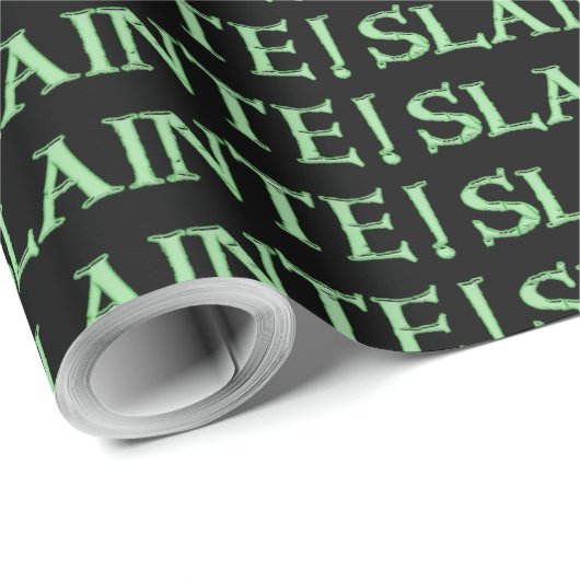 Slainte schwarz matt Packpapier klein (Rolleneckpunkt)