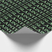 Slainte schwarz matt Packpapier klein (Ecke)