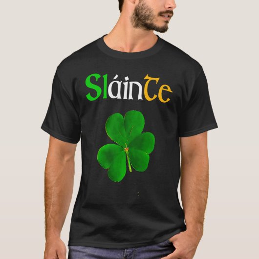 Slainte Sláinte Irish Cheers Health St Patrick's D T-Shirt (Vorderseite)