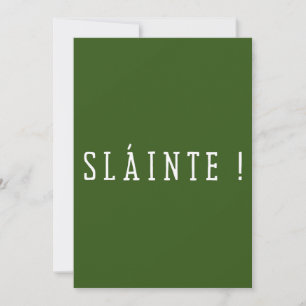 Slainte - St. Patrick Tag Einladung