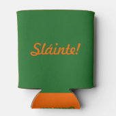 Sláinte St Patricks Day Green Beer Cooler Dosenkühler (Rückseite)