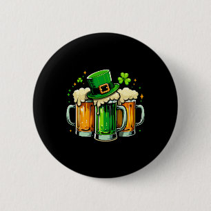 Slainte St Patricks Day Irish Women Men Cheers Bee Button