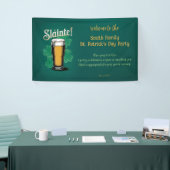 Slàinte! St. Patrick's Day Pint of Beer on Green Banner (Messeveranstaltung)