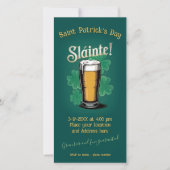 Slàinte! St. Patrick's Day Pint of Beer on Green Save The Date (Vorderseite)