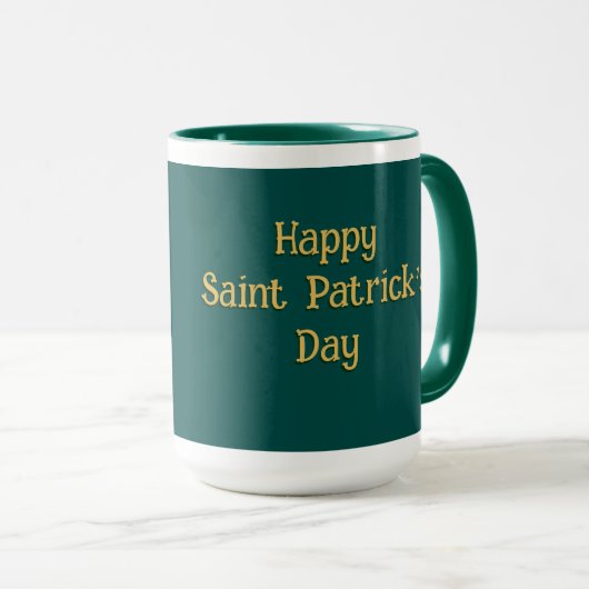 Slàinte! St. Patrick's Day Pint of Beer on Green Tasse (VorderseiteRechts)
