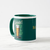 Slàinte! St. Patrick's Day Pint of Beer on Green Tasse (Vorderseite Links)