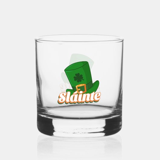 Sláinte St. Patrick's Day Whiskyglas (Rückseite)