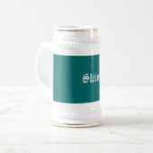 Slainte - Stein Bierglas (Vorderseite Links)