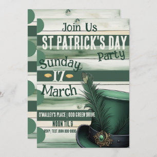 Slainte und Happy St Patrick's Day Party Einladung