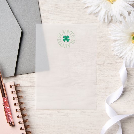 Slainte vellum pergament einladungen (Hochzeit)