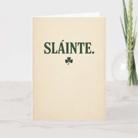 Slainte - Vintage Karte (Vorderseite)