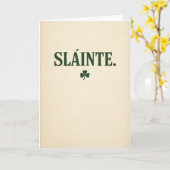 Slainte - Vintage Karte (Gelbe Blume)