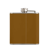 Slainte w clover brown wrapped flask flachmann (Rückseite)