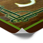 Slainte ~ zu Ihrer Gesundheit glücklichen St. Patr Poster (Ecke)