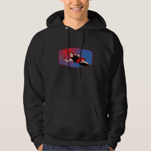 Slalom-Wasser-Skifahrer Hoodie