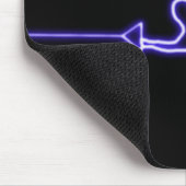 Slalom-Wasser-Skifahrer-Neon Mousepad (Ecke)