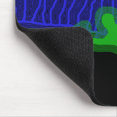 Slalom-Wasser-Skifahrer-Neon-Spray Mousepad (Ecke)