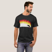 Slalom-WasserSkier mit Flammen-T - Shirt (Vorne ganz)