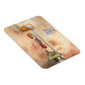 Slam Dunk auf Basketball Hoop von Jay Throckmorton Magnet (Rechte Seite)