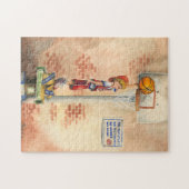 Slam Dunk auf Basketball Hoop von Jay Throckmorton Puzzle (Horizontal)