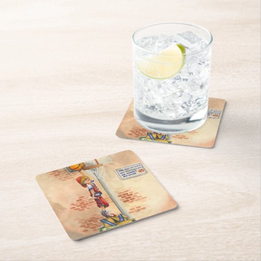 Slam Dunk auf Basketball Hoop von Jay Throckmorton Rechteckiger Pappuntersetzer (Vor Ort)