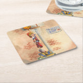 Slam Dunk auf Basketball Hoop von Jay Throckmorton Rechteckiger Pappuntersetzer (angewinkelt)