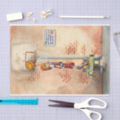 Slam Dunk auf Basketball Hoop von Jay Throckmorton Seidenpapier (Handwerk)