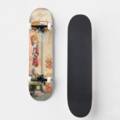 Slam Dunk auf Basketball Hoop von Jay Throckmorton Skateboard (Vorderseite)