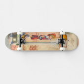 Slam Dunk auf Basketball Hoop von Jay Throckmorton Skateboard (Horizontal)