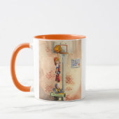 Slam Dunk auf Basketball Hoop von Jay Throckmorton Tasse (Links)