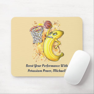 Slam Dunk Banana Fruitarian Energy Basketball 🍌 Mousepad