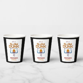 Slam Dunk Basketball Any Age Birthday Pappbecher