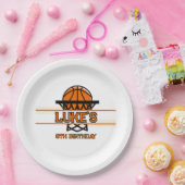 Slam Dunk Basketball Geburtstagskurve Pappteller (Party)