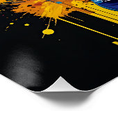 Slam Dunk: Basketball Graffiti Poster (Ecke)