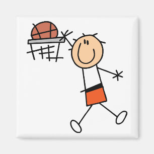 Slam Dunk Basketball Orange T-Shirts und Geschenke Magnet