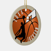 Slam Dunk! Basketball Player Christmas Keramik Ornament (Rechts)