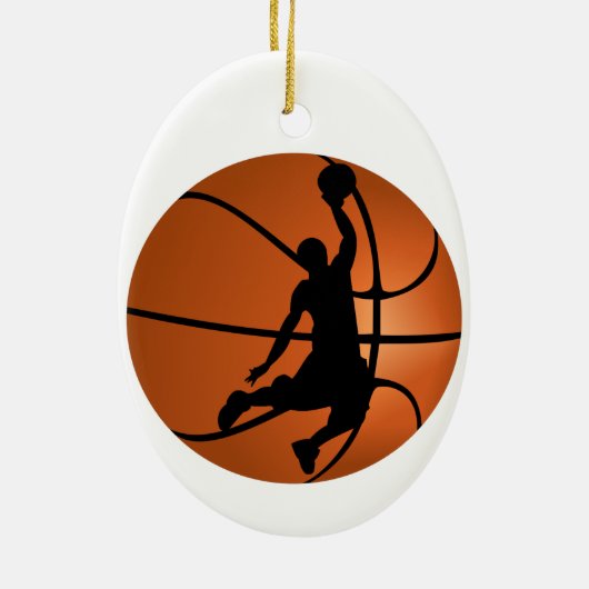 Slam Dunk Basketball Player Keramikornament (Hinten)